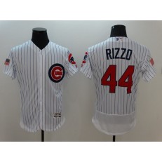 MLB Chicago Cubs 44 Anthony Rizzo White Stars & Stripes Fashion Independence Day Stitched 4Majestic Flex Base Men Jersey