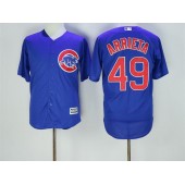 MLB Chicago Cubs 49 Jake Arrieta Blue Cool Base Men Jersey