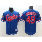 MLB Chicago Cubs 49 Jake Arrieta Blue Flexbase Majestic 1994 Collection Men Jersey