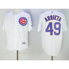MLB Chicago Cubs 49 Jake Arrieta White Home Stitched 2016 Majestic Cool Base Men Jersey