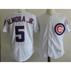 MLB Chicago Cubs 5 Albert Almora Jr. White Home 100th Anniversary 2016 Flexbase Majestic Baseball Men Jersey