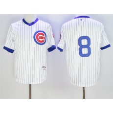 MLB Chicago Cubs 8 Andre Dawson White 1988 Turn Back The Clock Men Jersey