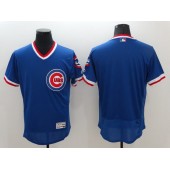 MLB Chicago Cubs Blank Blue Pullover 2016 Flex Base Majestic Stitched Men Jersey