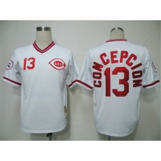 MLB Cincinnati Reds 13 Dave Concepcion 1976 White Men Jersey