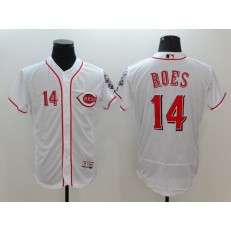 MLB Cincinnati Reds 14 Pete Rose Retired White 2016 Flexbase Majestic Baseball Men Jersey