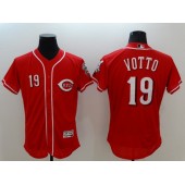 MLB Cincinnati Reds 19 Joey Votto Red Stitched Majestic Flex Base Men Jersey
