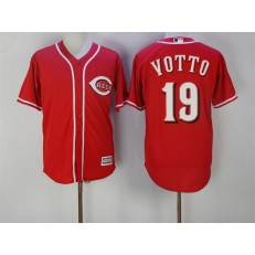 MLB Cincinnati Reds 19 Joey Votto Retired Red Cool Base Stitched Men Jersey