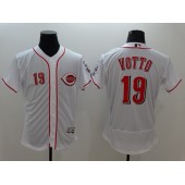 MLB Cincinnati Reds 19 Joey Votto Retired White 2016 Flexbase Majestic Baseball Men Jersey