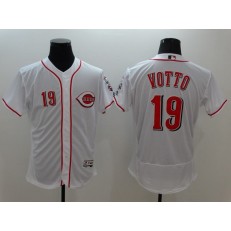 MLB Cincinnati Reds 19 Joey Votto Retired White 2016 Flexbase Majestic Baseball Men Jersey