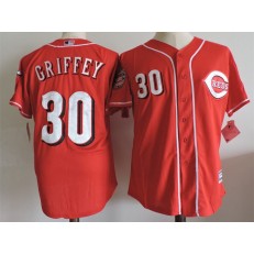 MLB Cincinnati Reds 30 Ken Griffey Jr Retired Red Cool Base Stitched Men Jersey