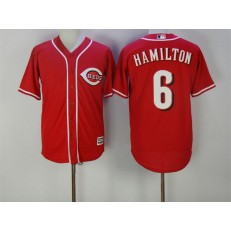 MLB Cincinnati Reds 6 Billy Hamilton Retired Red Cool Base Stitched Men Jersey