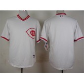 MLB Cincinnati Reds Blank 1990 White Pullover Men Jersey