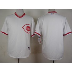 MLB Cincinnati Reds Blank 1990 White Pullover Men Jersey