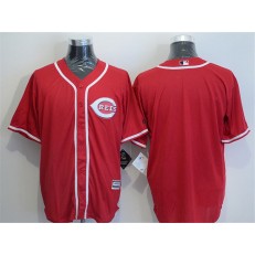 MLB Cincinnati Reds Blank Red Stitched Majestic Cool Base Men Jersey