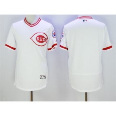 MLB Cincinnati Reds Blank White Pullover 2016 Flexbase Majestic Baseball Men Jersey