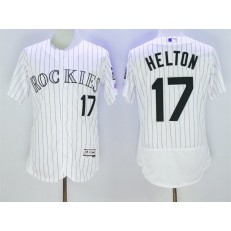 MLB Colorado Rockies 17 Todd Helton Retired White 2016 Flexbase Majestic Baseball Men Jersey