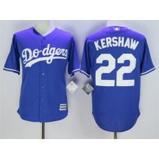 MLB Los Angeles Dodgers 22 Clayton Kershaw Blue New Cool Base Stitched Men Jersey