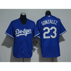 MLB Los Angeles Dodgers 23 Adrian Gonzalez Blue New Cool Base Men Jersey