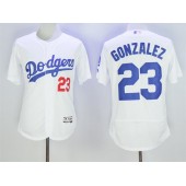 MLB Los Angeles Dodgers 23 Adrian Gonzalez White 2016 Flexbase Majestic Baseball Men Jersey