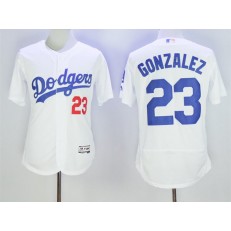 MLB Los Angeles Dodgers 23 Adrian Gonzalez White 2016 Flexbase Majestic Baseball Men Jersey