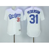 MLB Los Angeles Dodgers 31 Mike Piazza White 2016 Flexbase Majestic Baseball Men Jersey