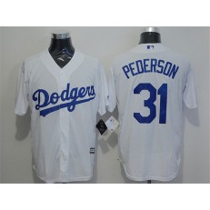 MLB Los Angeles Dodgers 31 Mike Piazza White Cool Base Stitched Men Jersey