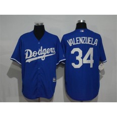 MLB Los Angeles Dodgers 34 Fernando Valenzuela Blue New Cool Base Men Jersey