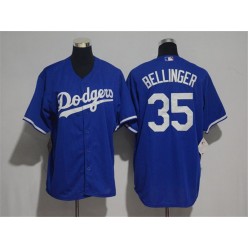 MLB Los Angeles Dodgers 35 Cody Bellinger Blue New Cool Base Men Jersey