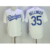 MLB Los Angeles Dodgers 35 Cody Bellinger White New Cool Base Stitched Men Jersey
