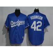 MLB Los Angeles Dodgers 42 Jackie Robinson Blue New Cool Base Men Jersey