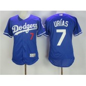 MLB Los Angeles Dodgers 7 Julio Urias Blue 2016 Flexbase Majestic Baseball Men Jersey