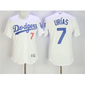 MLB Los Angeles Dodgers 7 Julio Urias White 2016 Flexbase Majestic Baseball Men Jersey