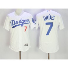 MLB Los Angeles Dodgers 7 Julio Urias White 2016 Flexbase Majestic Baseball Men Jersey