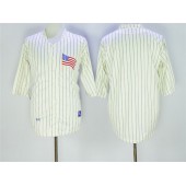 MLB Los Angeles Dodgers Blank 1917 Cream Pinstripe Throwback Mitchell & Ness Men Jersey