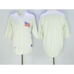 MLB Los Angeles Dodgers Blank 1917 Cream Pinstripe Throwback Mitchell & Ness Men Jersey