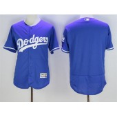 MLB Los Angeles Dodgers Blank Blue 2016 Flexbase Majestic Baseball Men Jersey