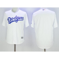 MLB Los Angeles Dodgers Blank White New Cool Base Stitched Men Jersey