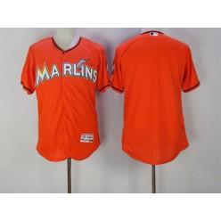 MLB Miami Marlins Blank Orange 2016 Flexbase Majestic Baseball Men Jersey