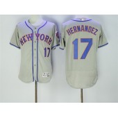 MLB New York Mets 17 Keith Hernandez Retired Gray 2016 Flexbase Majestic Baseball Men Jersey