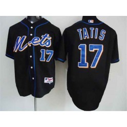 MLB New York Mets 17 Tatis Black Men Jersey
