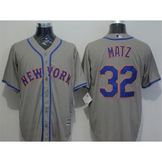 MLB New York Mets 32 Steven Matz Grey New Cool Base Men Jersey