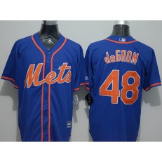 MLB New York Mets 48 Jacob DeGrom Blue New Cool Base Alternate Home Stitched Men Jersey
