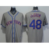 MLB New York Mets 48 Jacob DeGrom Grey New Cool Base Men Jersey