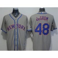 MLB New York Mets 48 Jacob DeGrom Grey New Cool Base Men Jersey