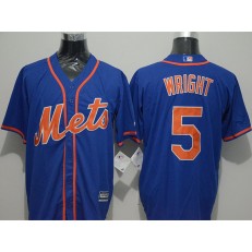 MLB New York Mets 5 David Wright Blue New Cool Base Alternate Home Stitched Men Jersey