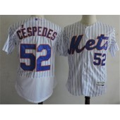 MLB New York Mets 52 Yoenis C&eacute;spedes White Home 2016 Flexbase Majestic Baseball Men Jersey