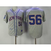 MLB New York Mets 56 Tug McGraw 1965 Gray Wool Throwback Men Jersey