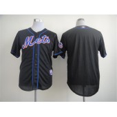 MLB New York Mets Blank Authentic Black W2013 All Star Patch Cool Base Men Jersey