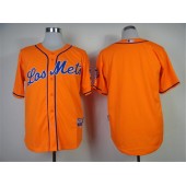 MLB New York Mets Blank Los Orange Men Jersey