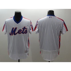 MLB New York Mets Blank White Pullover 2016 Flexbase Majestic Baseball Men Jersey